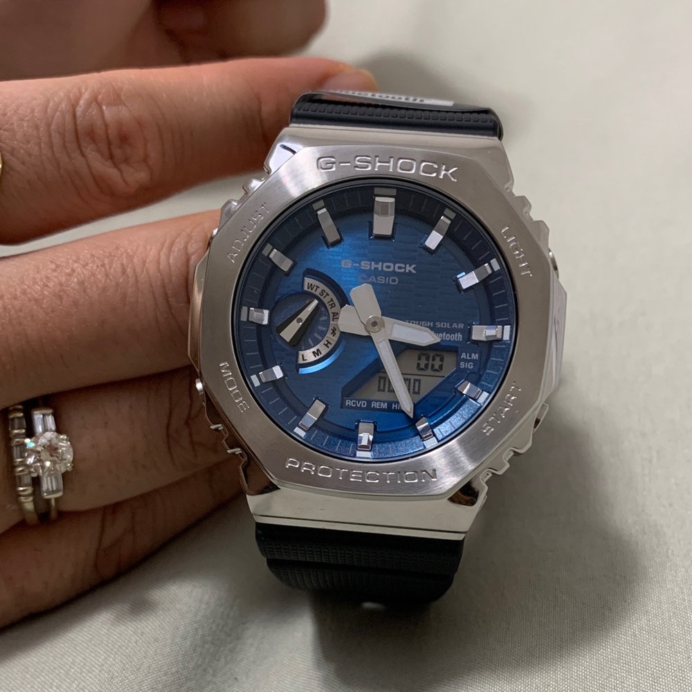 Casio G-Shock Black and Blue Smartwatch